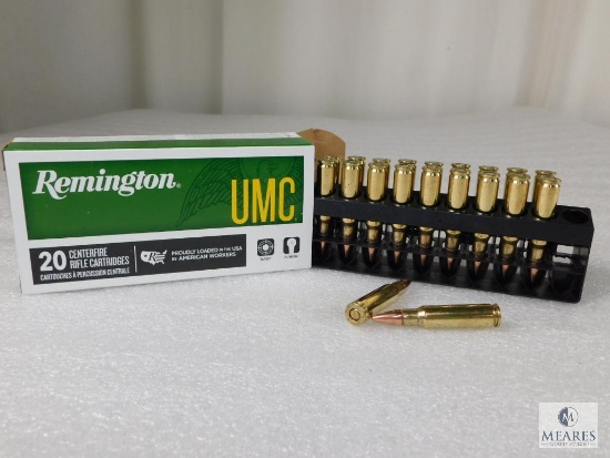 20 Rounds Remington 6.8mm REM SPC 115 Grain FMJ Ammo