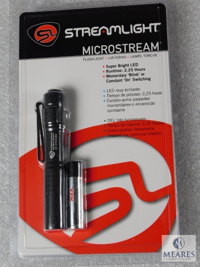 New Streamlight Microstream LED 2.25 Hours Blink or Constant