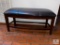 Wooden Bench with Cushioned Top