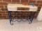 Wall Table/Wine Rack - Wicker Top