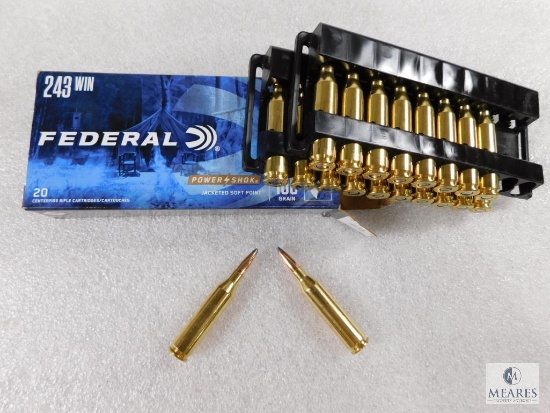 20 Rounds Federal 243 Winchester Ammo