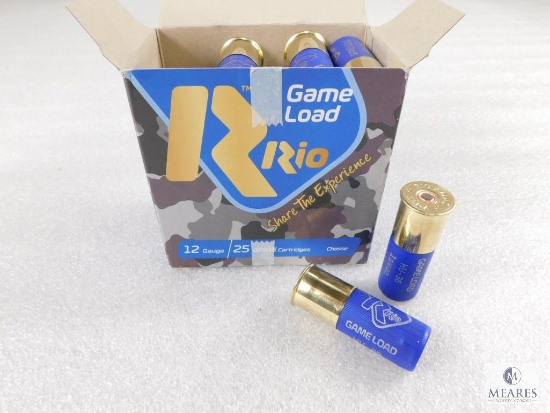 25 Rounds Rio 12 Gauge Game Load Shotgun Shells