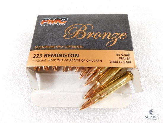 20 Rounds PMC 223 Remington Ammo