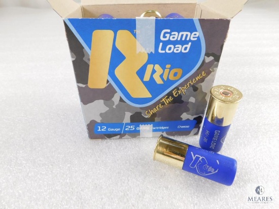 25 Rounds Rio 12 Gauge Game Load Shotgun Shells 2 3/4" #5 Shot 1 1/4 oz. 1330 FPS