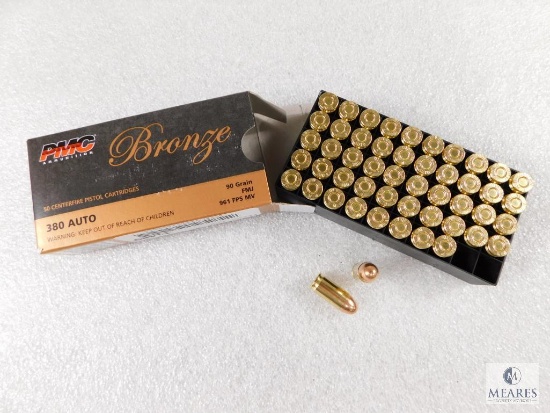 50 Rounds PMC 380 ACP Ammo