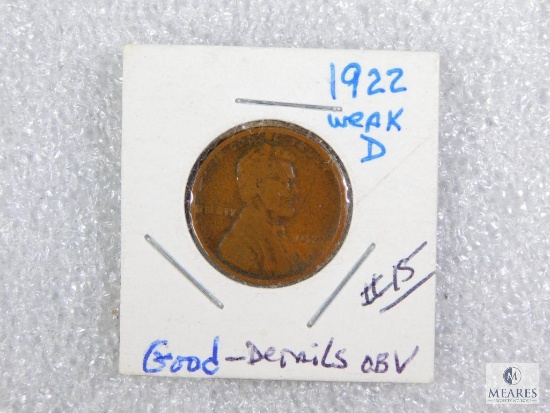 1922 D Lincoln Weak D