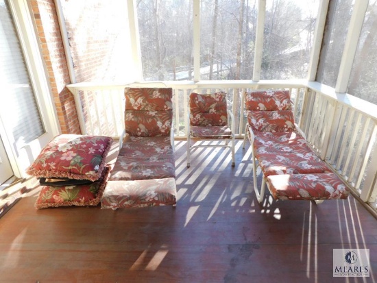 Lot of Patio Furniture with Cushions - NO SHIPPING