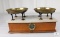 Antique Marble and Brass Apothecary Merchant Scale 2 kg America Victoria