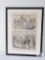 Framed and Matted Harper's Bazar Article Dated August 29th, 1868