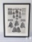 Framed and Matted Harper's Bazar Article Dated April 19th, 1873