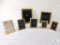 Lot of Seven Assorted Picture Frames Most Elias Artmetal 18kt Gold Electroplated