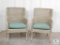 Pair of Hampton Bay Synthetic Wicker Chairs with Cushions