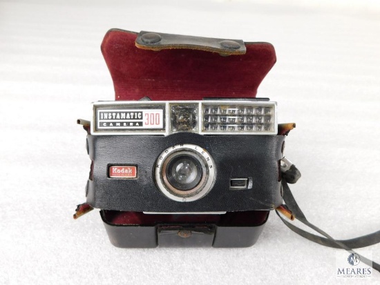 Vintage Kodak Instamatic 300 Camera with Leather Case