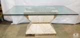 Indoor / Outdoor Dining Table with Glass Top