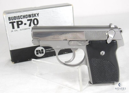 Budischowsky TP-70 .25 Auto Stainless Semi-Auto Pocket Pistol