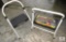 Two One-Step Folding Step Stools