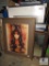 Signed and Numbered Framed Print, Vintage Window and Mirror, Miller Lite Mirror, Poster Frames