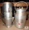 Small Aluminum Milk Can with Coffee Percolator