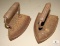 Two Cast Iron Hand Irons