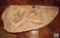 Carved Wood Masai Warrior Plaque from Kenya
