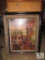 Large Frames with Glass, Wall Mirror, and Vintage Cabinet Door with Mirror