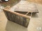 Two Vintage Wood Flatbed Carts with One Wood Stand