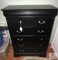 Wood Five-Drawer Chest of Drawers