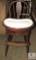 Antique Highchair with Enamel Tray
