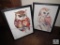 Two Framed Owl Prints