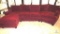 Red Microfiber Sectional