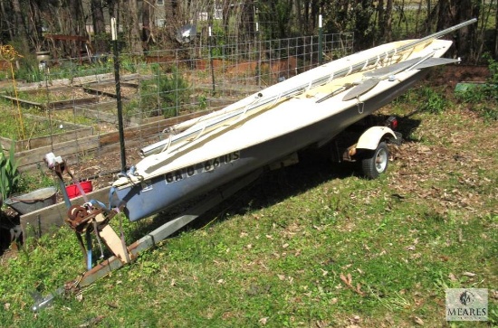 SailMFG Sidewinder One-Man Dinghy with Trailer