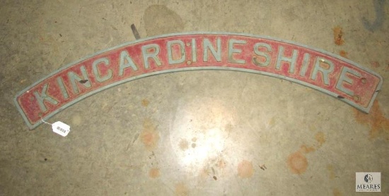 Metal Kincardineshire Sign