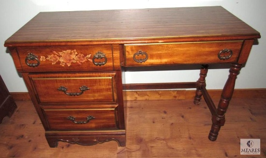 Four-Drawer Lea Desk