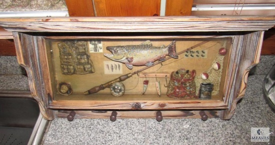 Fishing Shadow Box Wall Shelf