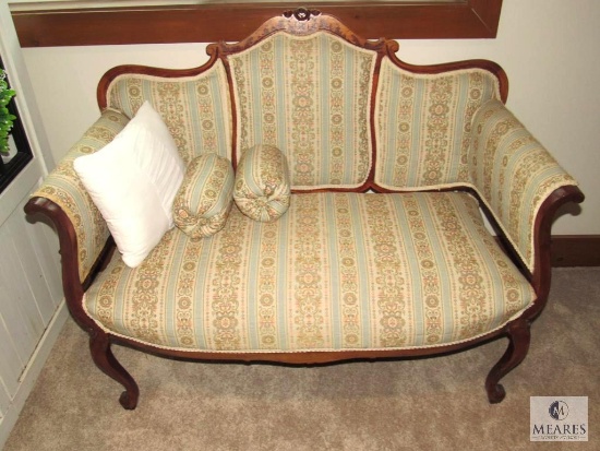 Antique Bench with Possible Original Upholstery