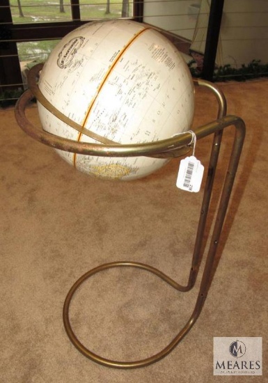 Globemaster 12" Globe on Brass Stand