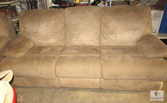 Microfiber Sofa with Reclining Seats