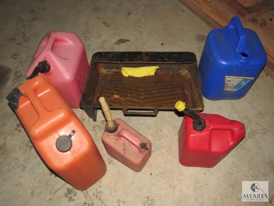 Assorted Plastic Fuel Cans