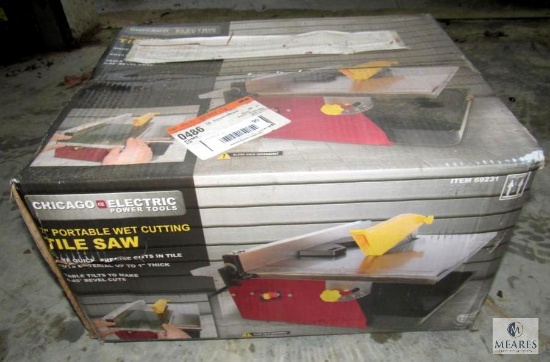New in Box Chicago Electric 7" Portable Wet Cutting Tile Saw