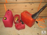 Four Plastic Fuel Cans