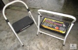 Two One-Step Folding Step Stools