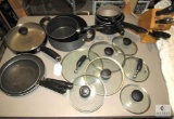 Assorted Cookware with Knife Block