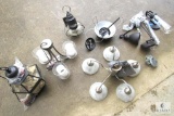 Chandelier with Additional Light Fixtures and Globes
