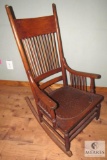 Antique Oak Rocking Chair