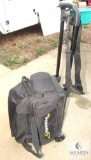 Two Bowling Balls in Rolling Bag