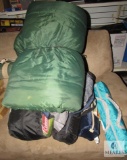 Two Kid's Dome Tents, Two Adult Dome Tents, Screen House, Two Sleeping Bags