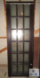 Three Glass Panel Wood Doors
