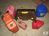 Assorted Plastic Fuel Cans