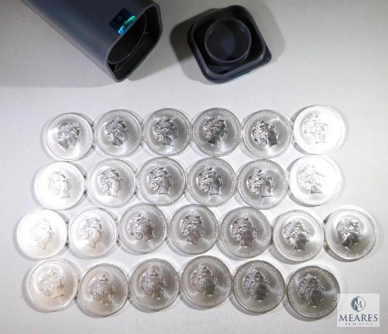 Mint Roll of (25) Proof 2015 Australian Battle of Coral Sea .999 Silver Half Dollars