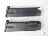 Lot of Two Beretta 9mm 15 Round Magazines